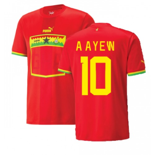 Lacne Muži Futbalové dres Ghana Andre Ayew #10 MS 2022 Krátky Rukáv - Preč